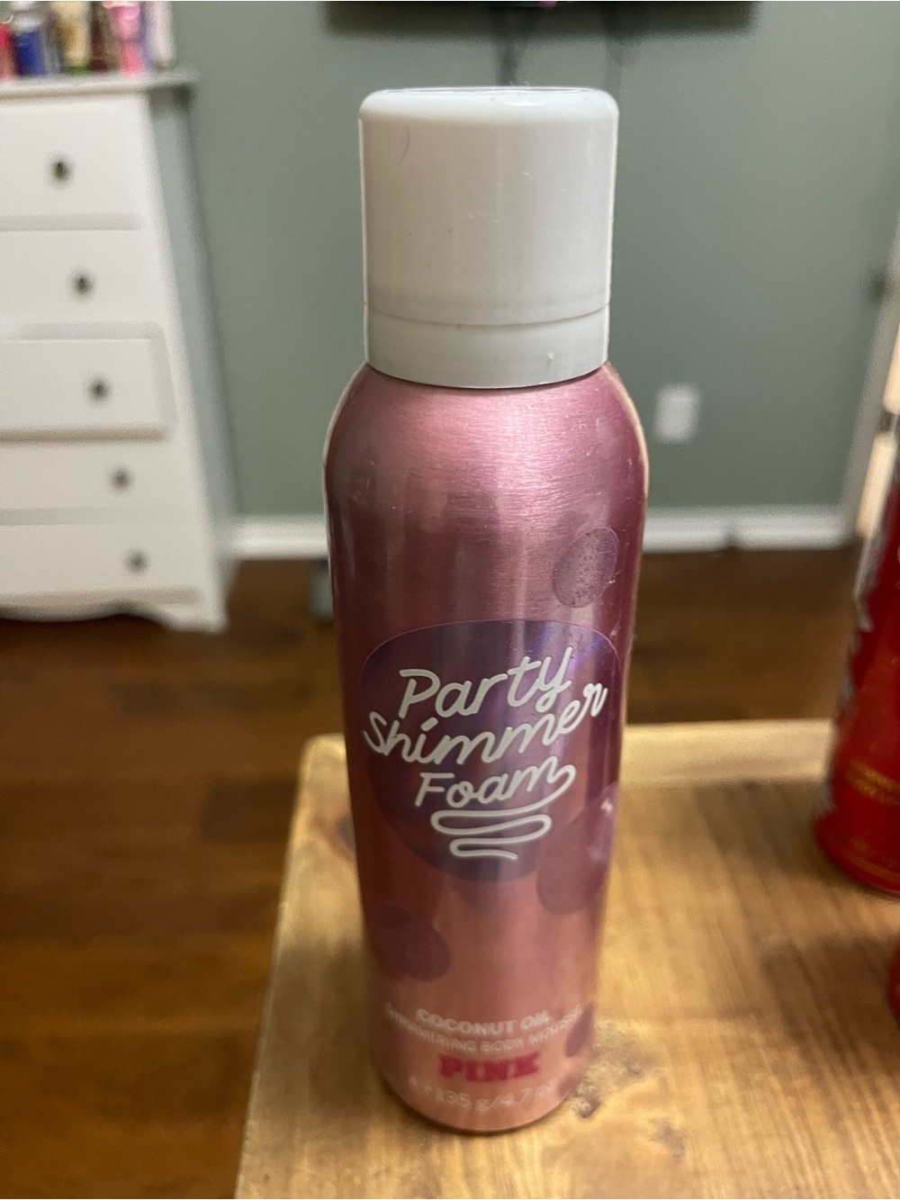 Bath & Body Works Party Shimmer Foam Pink Bottle